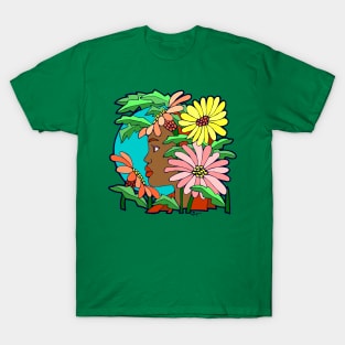 Girl in the Flower Garden T-Shirt